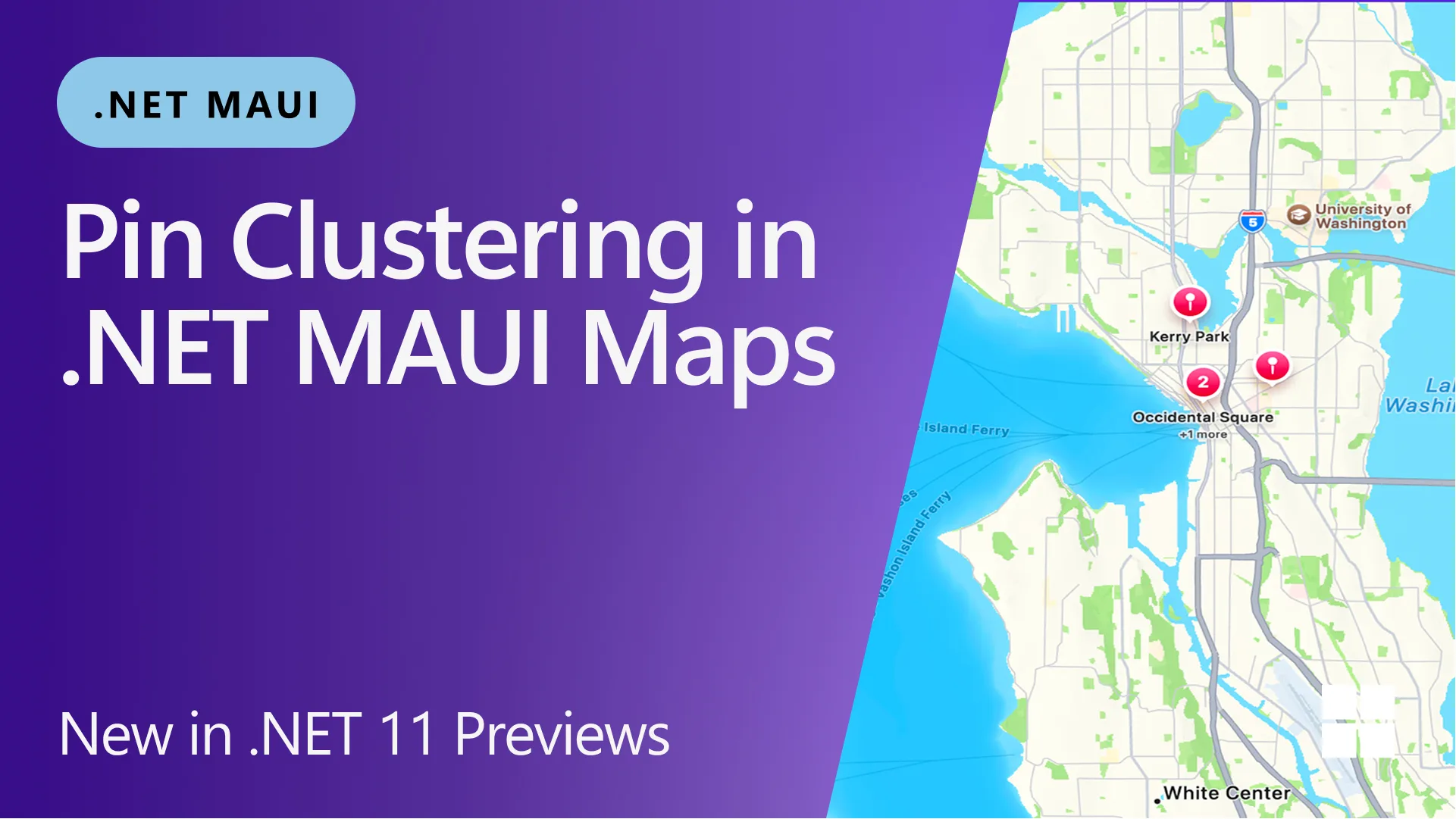 .NET MAUI 11 adds pin clustering to the Map control, automatically grouping nearby pins into cluster markers. Learn how to enable clustering, create separate clustering groups, and handle cluster taps on Android and iOS.
