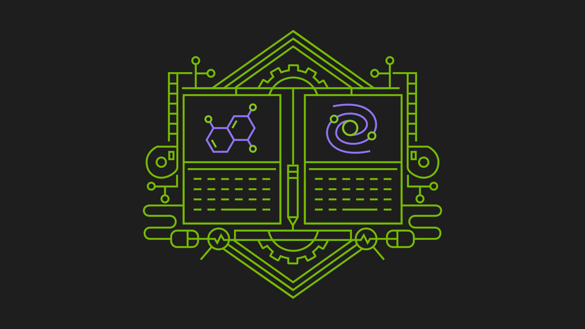 Logo of NVIDIA Deep Learning Institute Science and Engineering Teaching Kit